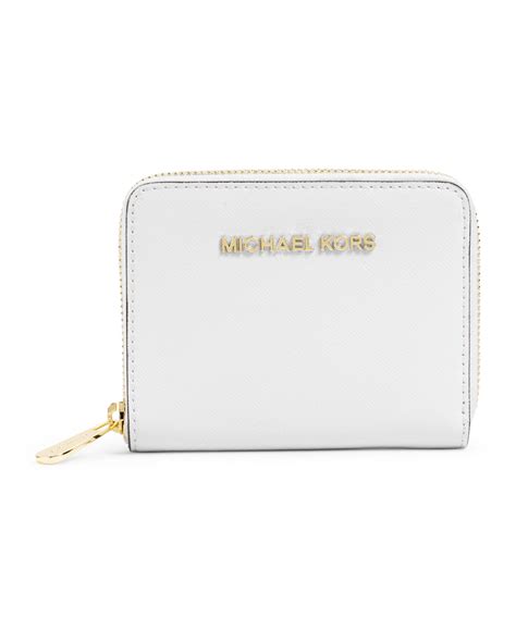 michael kors walnut color wallet|Michael Kors optic white wallet.